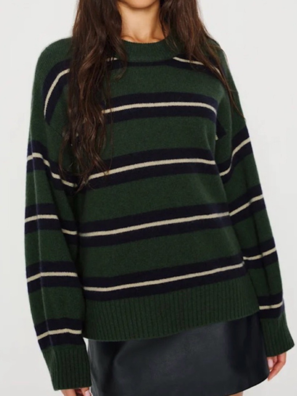 Reformation Cove Cashmere Oversized Crew Sweater NEW NWT